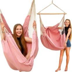 Fauteuil Suspendu Xxl 185x130 Fauteuil Suspendu 2 Personnes Fauteuil Suspendu 360° Fauteuil à Bascule Rose -Jardin Meubles Magasin 1200x1196 6