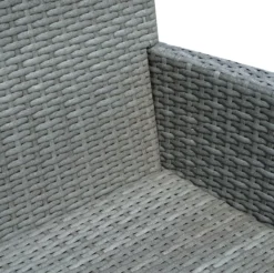 Banc De Jardin El Mirage De Nancy's - Chaises De Jardin De Jardin - Canapé 2 Places - Table - Poly Rotin - Tressé - Osier - Acier - Grijs - 133 X 63 X 84 Cm -Jardin Meubles Magasin 1200x1197 2