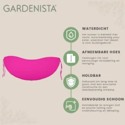 Coussin De Siège Résistant à L'eau Gardenista Pour Banc Banane Incurvé Confortable Et Léger, Idéal Pour Une Utilisation En Intérieur Et En Extérieur -Jardin Meubles Magasin 1200x1198 123