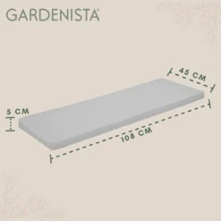 Gardenista Banc De Jardin Coussin De Terrasse Mobilier De Canapé D'extérieur Coussin De Canapé 2 Places Matériau Résistant à Water Confortable Durable Et Léger, Grijs -Jardin Meubles Magasin 1200x1198 127