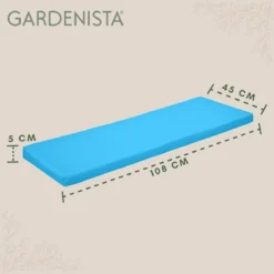 Gardenista Banc De Jardin Coussin De Terrasse Mobilier De Canapé D'extérieur Coussin De Canapé 2 Places Matériau Résistant à Water Confortable Durable Et Léger, Turquoise -Jardin Meubles Magasin 1200x1198 132