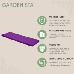Gardenista Banc De Jardin Coussin De Terrasse Mobilier De Canapé D'extérieur Coussin De Canapé 2 Places Matériau Résistant à Water Confortable Durable Et Léger, Violet 11 Gardenista Banc De Jardin Coussin De Terrasse Mobilier De Canapé D'extérieur Coussin De Canapé 2 Places Matériau Résistant à Water Confortable Durable Et Léger, Violet -Jardin Meubles Magasin 1200x1198 134
