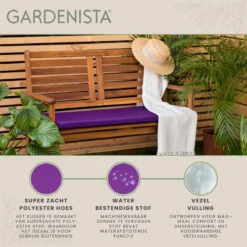 Gardenista Banc De Jardin Coussin De Terrasse Mobilier De Canapé D'extérieur Coussin De Canapé 2 Places Matériau Résistant à Water Confortable Durable Et Léger, Violet 12 Gardenista Banc De Jardin Coussin De Terrasse Mobilier De Canapé D'extérieur Coussin De Canapé 2 Places Matériau Résistant à Water Confortable Durable Et Léger, Violet -Jardin Meubles Magasin 1200x1198 135
