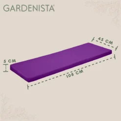 Gardenista Banc De Jardin Coussin De Terrasse Mobilier De Canapé D'extérieur Coussin De Canapé 2 Places Matériau Résistant à Water Confortable Durable Et Léger, Violet 13 Gardenista Banc De Jardin Coussin De Terrasse Mobilier De Canapé D'extérieur Coussin De Canapé 2 Places Matériau Résistant à Water Confortable Durable Et Léger, Violet -Jardin Meubles Magasin 1200x1198 136