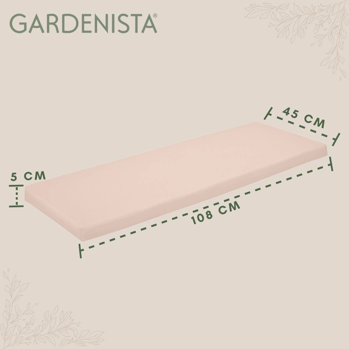 Gardenista Banc De Jardin Coussin De Terrasse Mobilier De Canapé D'extérieur Coussin De Canapé 2 Places Matériau Résistant à Water Confortable Durable Et Léger, Pierre 5 Gardenista Banc De Jardin Coussin De Terrasse Mobilier De Canapé D'extérieur Coussin De Canapé 2 Places Matériau Résistant à Water Confortable Durable Et Léger, Pierre – Image 5