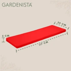 Banc De Jardin Gardenista Banc De Jardin Extérieur Meubilair De Patio 2 Coussins De Siège Matériau Résistant à Water Confortable Durable Et Léger -Jardin Meubles Magasin 1200x1198 150
