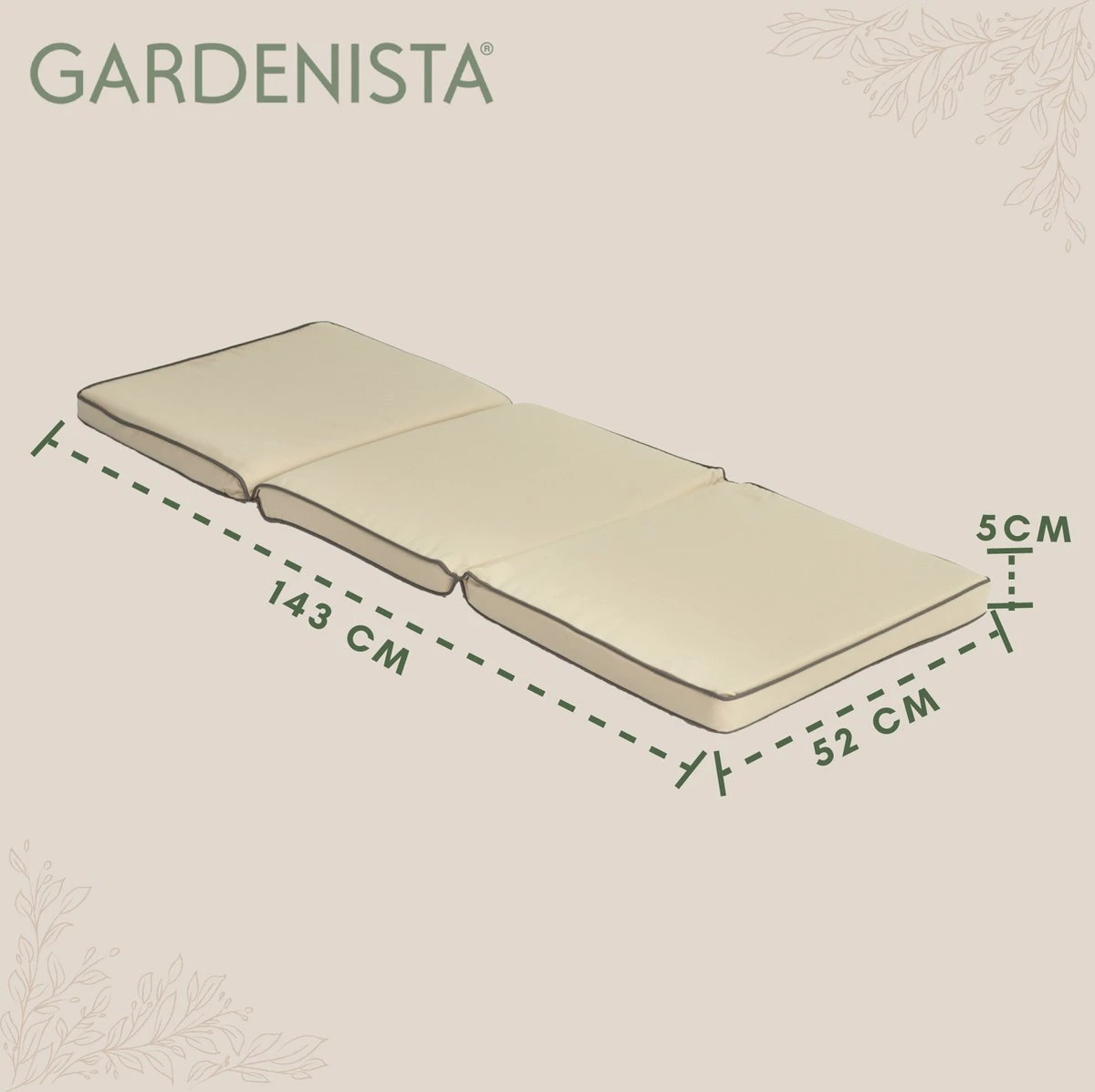 Gardenista Coussin De Banc 3 Places Coussin Résistant à Water Pour Manger En Plein Air 143 Cm X 52 Cm X 5 Cm Pliable Pour Un Rangement Facile Ultra Comfy Et Durable 2 Gardenista Coussin De Banc 3 Places Coussin Résistant à Water Pour Manger En Plein Air 143 Cm X 52 Cm X 5 Cm Pliable Pour Un Rangement Facile Ultra Comfy Et Durable – Image 2
