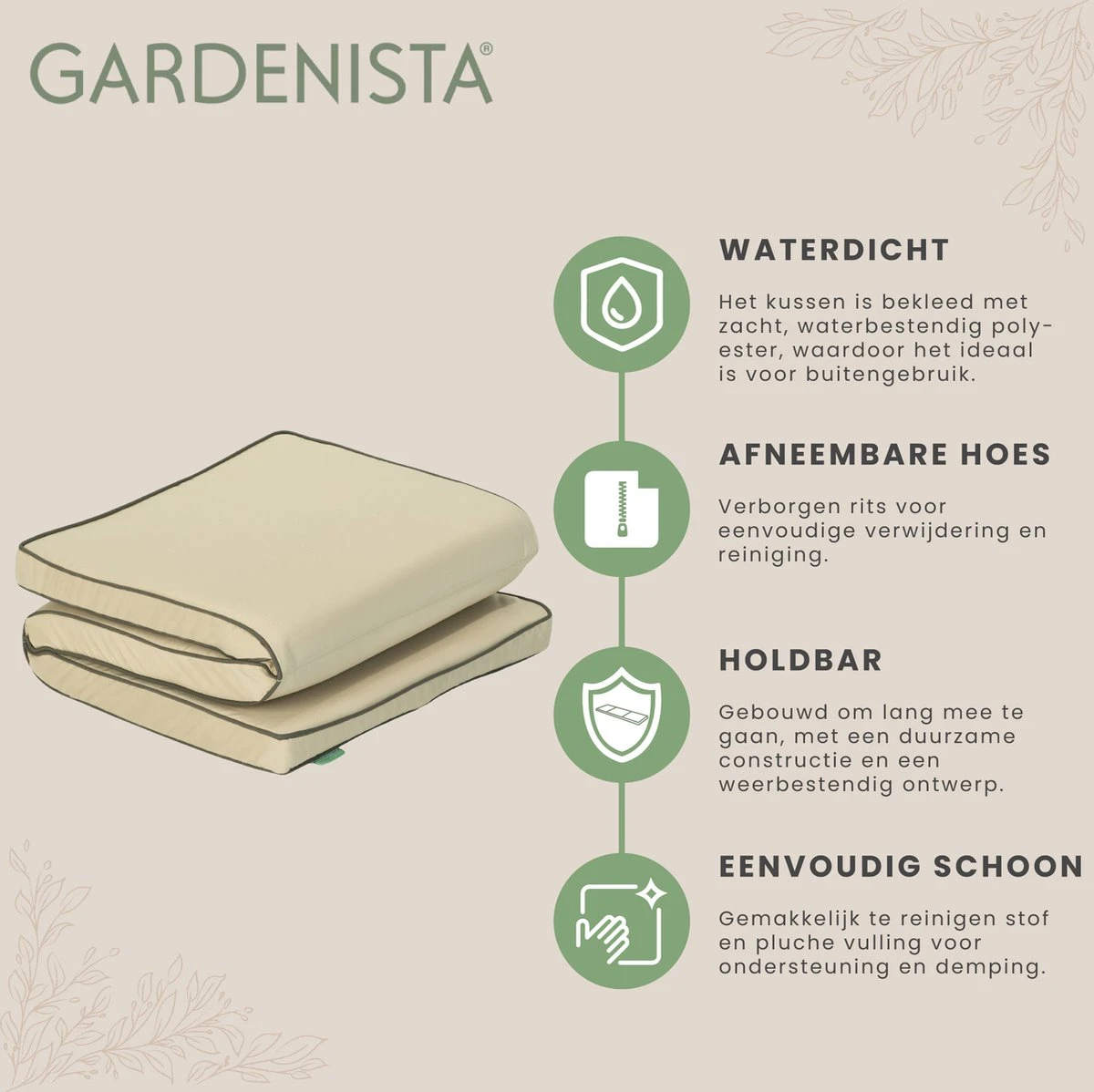 Gardenista Coussin De Banc 3 Places Coussin Résistant à Water Pour Manger En Plein Air 143 Cm X 52 Cm X 5 Cm Pliable Pour Un Rangement Facile Ultra Comfy Et Durable 4 Gardenista Coussin De Banc 3 Places Coussin Résistant à Water Pour Manger En Plein Air 143 Cm X 52 Cm X 5 Cm Pliable Pour Un Rangement Facile Ultra Comfy Et Durable – Image 4