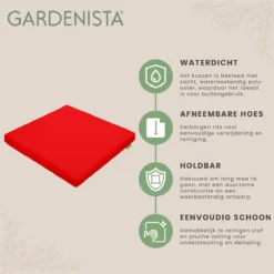 Coussin De Chaise Gardenista Pour Meubles En Rotin - Coussin De Chaise De Jardin - Coussin De Chaise Résistant à L'eau Pour L'extérieur - Coussin De Siège Pour Jardin -Jardin Meubles Magasin 1200x1198 160