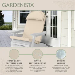 Premium Jardin Coussin De Chaise Longue Adirondack De Qualité Supérieure Matériau Résistant à L'eau Rembourrage En Mousse Hypoallergénique Coussin De Siège D' Plein Air Confortable Et Durable 13 Premium Jardin Coussin De Chaise Longue Adirondack De Qualité Supérieure Matériau Résistant à L'eau Rembourrage En Mousse Hypoallergénique Coussin De Siège D' Plein Air Confortable Et Durable -Jardin Meubles Magasin 1200x1198 169