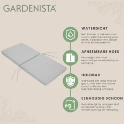 Premium Coussin De Siège De Chaise De Jardin De Qualité Supérieure Ceintures Sécurisées Strings Et élastique à Trek Sur Le Dos Résistant à L'eau Convient Pour L'intérieur Et L'extérieur -Jardin Meubles Magasin 1200x1198 179