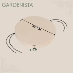 Gardenista Jardin Rond Bistro Chaise Coussin De Siège Coussin De Siège Meubilair De Patio Plein Air Cordons De Bande De Sécurité Pour Antidérapant Résistant À L'eau Confortable Durable Et Léger -Jardin Meubles Magasin 1200x1198 184
