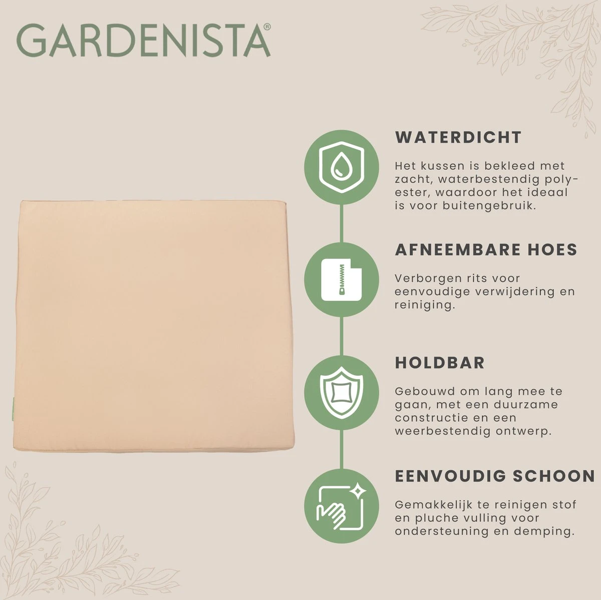 Comfy Coussins De Siège D'extérieur Pour Meubles En Rotin Coussins De Mobilier De Jardin Rembourrage De Terrasse Résistant à Water Confortable Et Léger 65 X 65 X 7 Cm 6 Comfy Coussins De Siège D'extérieur Pour Meubles En Rotin Coussins De Mobilier De Jardin Rembourrage De Terrasse Résistant à Water Confortable Et Léger 65 X 65 X 7 Cm – Image 6