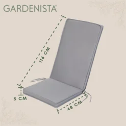 Gardenista Coussin De Siège De Chaise De Jardin Coussin De Siège Extérieur Et Intérieur Tuyauterie En Terre Cuite Résistant à Water Léger Et Comfy 116 Cm X 48 Cm -Jardin Meubles Magasin 1200x1198 197