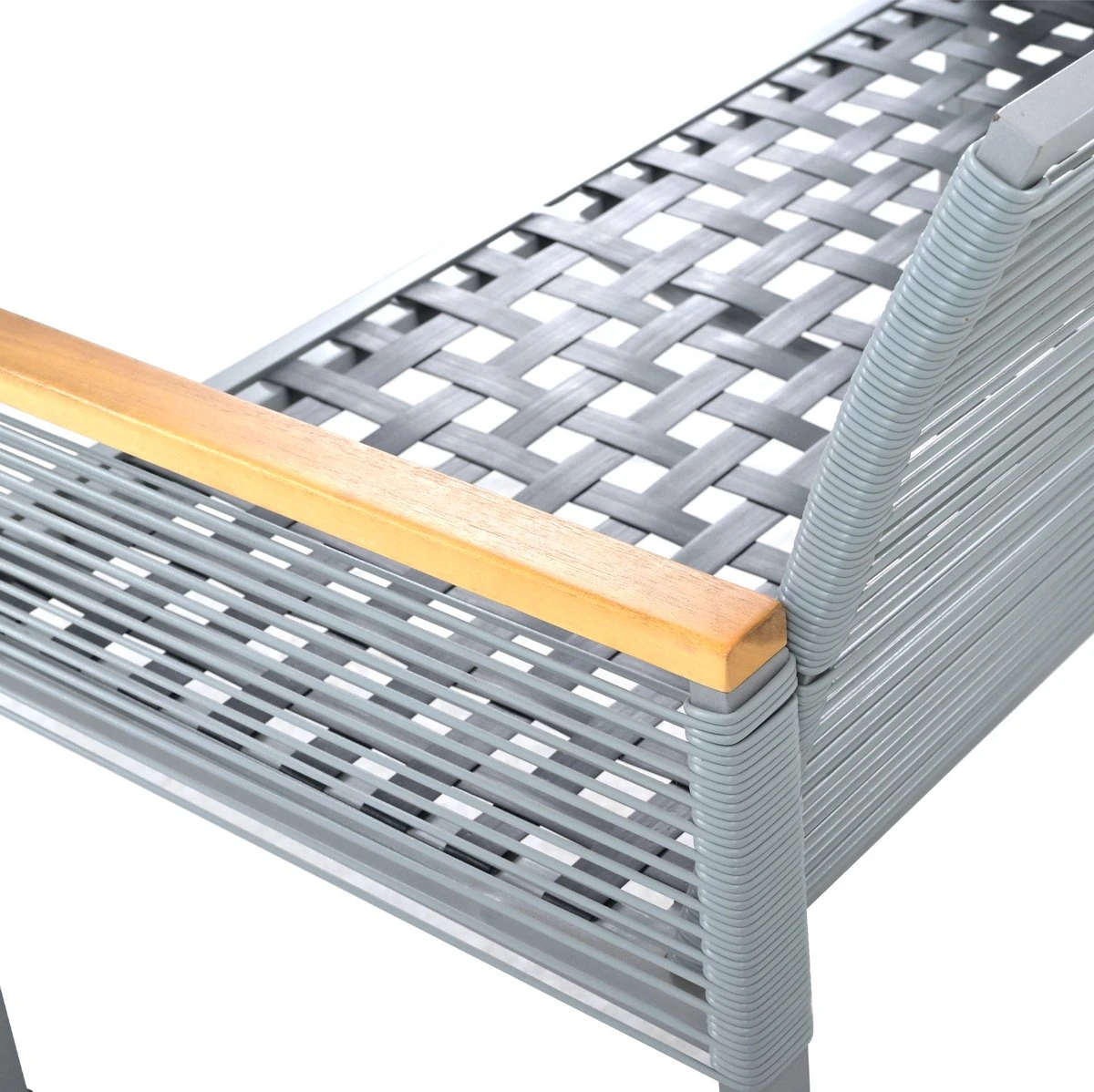 Salon De Jardin Merax - Salon De Jardin Avec Canapé Double - 2 Fauteuils Et Table - Salon De Jardin En Rotin Avec Coussins Gris 12 Salon De Jardin Merax - Salon De Jardin Avec Canapé Double - 2 Fauteuils Et Table - Salon De Jardin En Rotin Avec Coussins Gris – Image 12