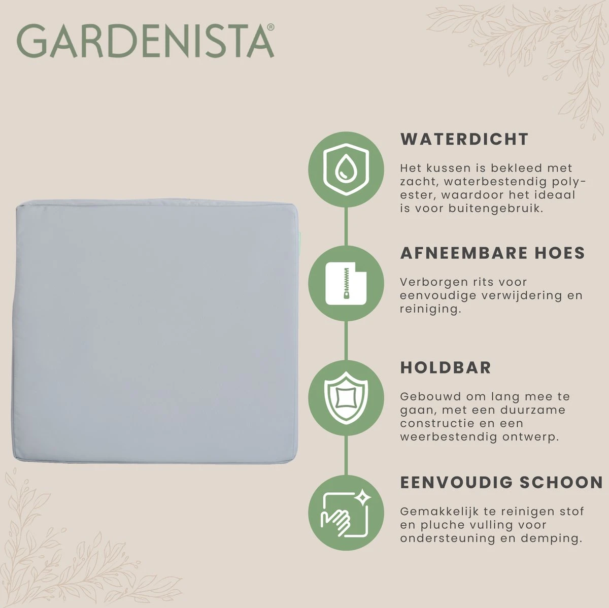 Comfy Coussins De Siège D'extérieur Pour Meubles En Rotin Coussins De Mobilier De Jardin Rembourrage De Terrasse Résistant à Water Confortable Et Léger 75 X 75 X 6 Cm 5 Comfy Coussins De Siège D'extérieur Pour Meubles En Rotin Coussins De Mobilier De Jardin Rembourrage De Terrasse Résistant à Water Confortable Et Léger 75 X 75 X 6 Cm – Image 5