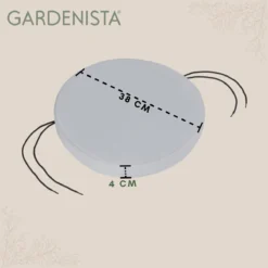 Gardenista Jardin Rond Bistro Chaise De Patio Coussin De Siège Coussin Meubilair D' Plein Air Sûr Bande Cordons Pour Antidérapant Résistant À L'eau Confortable Durable Et Léger -Jardin Meubles Magasin 1200x1198 50