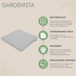Gardenista Coussin De Remplacement Pour Chaise De Jardin En Rotin Assis Meubles De Terrasse Extérieur Résistant à L'eau Confortable Durable Et Léger -Jardin Meubles Magasin 1200x1198 55