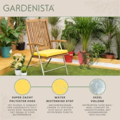 Coussin De Chaise De Jardin Gardenista - Coussins De Siège Résistants à L'eau Pour L'intérieur Et L'extérieur - Coussin De Siège Avec Ties Sécurisées - Coussins De Chaise De Jardin -Jardin Meubles Magasin 1200x1198 62