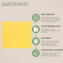 Coussin De Chaise De Jardin Gardenista - Coussins De Siège Résistants à L'eau Pour L'intérieur Et L'extérieur - Coussin De Siège Avec Ties Sécurisées - Coussins De Chaise De Jardin -Jardin Meubles Magasin 1200x1198 64