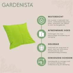 Gardenista Groot Kussen De Jardin De Qualité Supérieure Résistant à L'eau Rempli De Fibres Creuses Kussen De Mobilier D'extérieur Idéal Pour Les Chaises De Terrasse En Rotin -Jardin Meubles Magasin 1200x1198 65