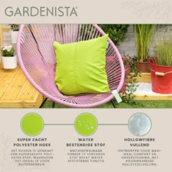 Gardenista Groot Kussen De Jardin De Qualité Supérieure Résistant à L'eau Rempli De Fibres Creuses Kussen De Mobilier D'extérieur Idéal Pour Les Chaises De Terrasse En Rotin -Jardin Meubles Magasin 1200x1198 66