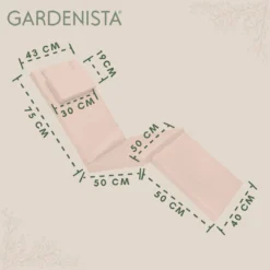 Gardenista Coussin De Remplacement Pour Chaise Longue De Jardin à Vapeur Chaise Longue Inclinable Coussin De Mobilier D'extérieur Résistant à L'eau Fibre Remplie Hypoallergénique Durable Épais Et Confortable -Jardin Meubles Magasin 1200x1198 84