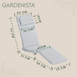 Gardenista Coussin De Chaise à Vapeur De Jardin Inclinable Coussin De Meubles De Patio Résistant à L'eau Hypoallergénique Rempli De Mousse Durable Épais Et Confortable -Jardin Meubles Magasin 1200x1198 87