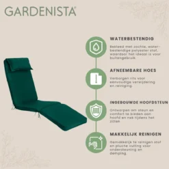 Coussin De Chaise Longue Résistant à Water De Rechange Gardenista Fabriqué En Nederland Rempli De Mousse -Jardin Meubles Magasin 1200x1198 99