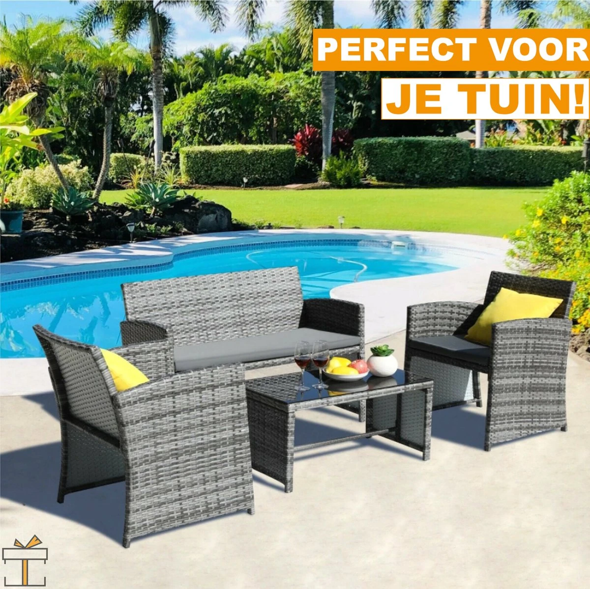 Ensembles De Jardin De Jardin 4 Personnes - Table De Jardin Avec Chaises - Coussins Lavables - Salons De Jardin - Salon De Jardin Salon De Jardin 3 Ensembles De Jardin De Jardin 4 Personnes - Table De Jardin Avec Chaises - Coussins Lavables - Salons De Jardin - Salon De Jardin Salon De Jardin – Image 3