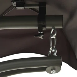 Prolenta Premium - Chaise à Bascule - Chaise à Bascule De Jardin 190x90x200 Cm Tissu Gris - Grijs - Balançoire -Jardin Meubles Magasin 1200x1200 1046