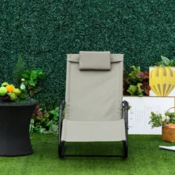 Chaise à Bascule Nancy's Fort Walton Beach - Chaise De Jardin - Métal - Zwart/ Gris Clair - 150 X 62 X 88 Cm -Jardin Meubles Magasin 1200x1200 1052