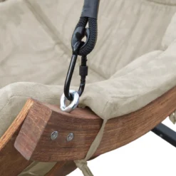 AXI Capri Chaise Suspendue Sur Pied En Bois - Fauteuil / Siège Suspendu Suspendu Avec Support Pour Le Jardin - Balançoire En Beige Pour L'extérieur Pour 1 Personne - Chargement Jusqu'à 150 Kg -Jardin Meubles Magasin 1200x1200 1069