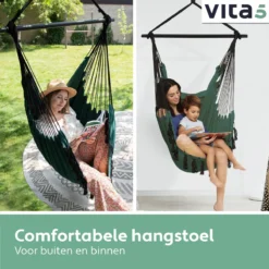 Chaise Suspendue Pour Intérieur Et Extérieur. Avec 2 Coussins, Porte-gobelet Et Bibliothèque - Chaise Suspendue XXL (également Pour Enfants). Chargable Jusqu'à 150 Kg (vert Foncé) 13 Chaise Suspendue Pour Intérieur Et Extérieur. Avec 2 Coussins, Porte-gobelet Et Bibliothèque - Chaise Suspendue XXL (également Pour Enfants). Chargable Jusqu'à 150 Kg (vert Foncé) -Jardin Meubles Magasin 1200x1200 1087