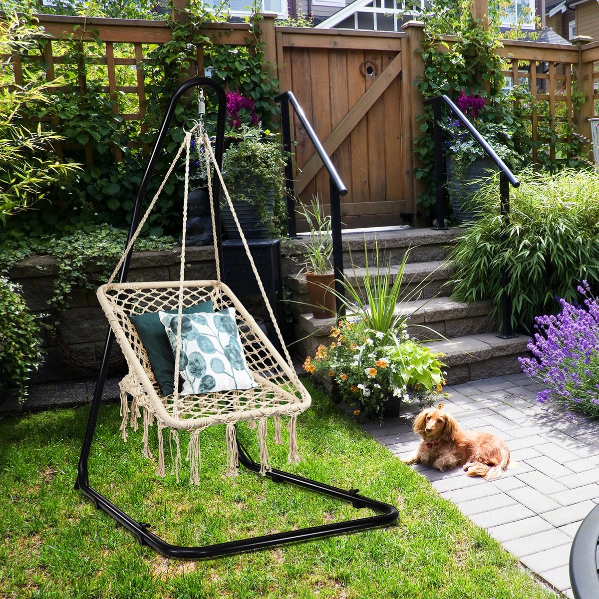 Coast Chaise Suspendue Macramé Chaise Suspendue Chaise Suspendue Chaise Berçante 120 Kg Capacité De Charge 6 Coast Chaise Suspendue Macramé Chaise Suspendue Chaise Suspendue Chaise Berçante 120 Kg Capacité De Charge – Image 6