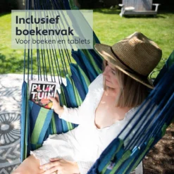 Chaise Suspendue Pour Intérieur Et Extérieur. Avec 2 Coussins, Porte-gobelet Et Bibliothèque - Chaise Suspendue XXL (également Pour Enfants). Chargable Jusqu'à 150 Kg (Blauw/ Vert) 31 Chaise Suspendue Pour Intérieur Et Extérieur. Avec 2 Coussins, Porte-gobelet Et Bibliothèque - Chaise Suspendue XXL (également Pour Enfants). Chargable Jusqu'à 150 Kg (Blauw/ Vert) -Jardin Meubles Magasin 1200x1200 1124