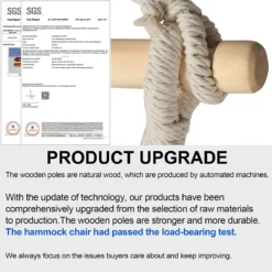 Chaise Hamac Grande Chaise Hamac Relax Chaise Berçante à Suspendre Tissu En Katoen Pour Un Comfort Et Une Durabilité Supérieurs Perfect Pour Intérieur/extérieur Maison Chambre Patio Terrasse Cour Jardin Détente 6 Chaise Hamac Grande Chaise Hamac Relax Chaise Berçante à Suspendre Tissu En Katoen Pour Un Comfort Et Une Durabilité Supérieurs Perfect Pour Intérieur/extérieur Maison Chambre Patio Terrasse Cour Jardin Détente -Jardin Meubles Magasin 1200x1200 1169