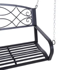 Balançoire Suspendue Outsunny Banc Suspendu Balançoire De Jardin Balançoire Hollywood Avec Chaînes En Métal 84A-098 -Jardin Meubles Magasin 1200x1200 1180