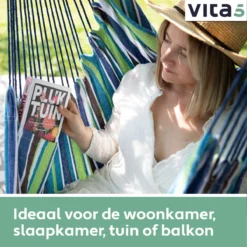 Chaise Suspendue Pour Intérieur Et Extérieur. Avec 2 Coussins, Porte-gobelet Et Bibliothèque - Chaise Suspendue XXL (également Pour Enfants). Chargeable Jusqu'à 150 Kg (Blauw/ Vert / Wit) 16 Chaise Suspendue Pour Intérieur Et Extérieur. Avec 2 Coussins, Porte-gobelet Et Bibliothèque - Chaise Suspendue XXL (également Pour Enfants). Chargeable Jusqu'à 150 Kg (Blauw/ Vert / Wit) -Jardin Meubles Magasin 1200x1200 1189