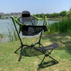 Chaise De Pêche - Chaise Suspendue Avec Support - Chaise De Camping Pliable - Avec Repose-pieds - Garantie De Satisfaction à 100% - Jusqu'à 120 Kg -Jardin Meubles Magasin 1200x1200 1214