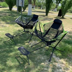 Chaise De Pêche - Chaise Suspendue Avec Support - Chaise De Camping Pliable - Avec Repose-pieds - Garantie De Satisfaction à 100% - Jusqu'à 120 Kg -Jardin Meubles Magasin 1200x1200 1215