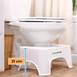 Le Tabouret Squat - Tabouret De Toilette Physiologique Recommandé Par Les Médecins - Un Ventre Plat Grâce à Une évacuation Complète - Adoptez LA Position Naturelle Anti-Constipation - Ergonomique, Pratique, Discrète -Jardin Meubles Magasin 1200x1200 1289