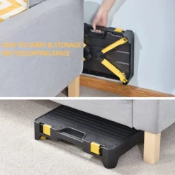 Tabouret D'atelier Kingrack Avec Boîte à Outils, Marchepied 2 En 1 Pliable, Avec Tapis En Caoutchouc Antidérapant, Lic -Jardin Meubles Magasin 1200x1200 1297