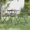 Furniture Limited - Chaises De Jardin Pliables 2 Pcs Grillage Métallique Anthracite