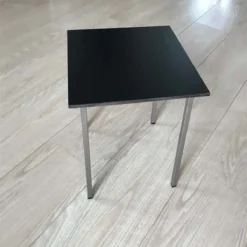 Table Basse 35 Cm, Table Inox, Plateau Trespa, Plateau Noir, Table Basse Inox, Table Design, Table D'appoint Inox, Table Inox.