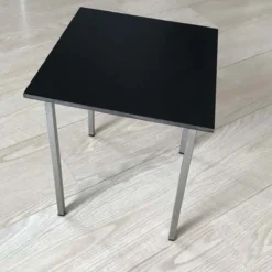 Table Basse 35 Cm, Table Inox, Plateau Trespa, Plateau Noir, Table Basse Inox, Table Design, Table D'appoint Inox, Table Inox. -Jardin Meubles Magasin 1200x1200 1415