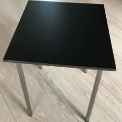 Table Basse 35 Cm, Table Inox, Plateau Trespa, Plateau Noir, Table Basse Inox, Table Design, Table D'appoint Inox, Table Inox. -Jardin Meubles Magasin 1200x1200 1417