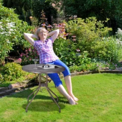 Table De Jardin Relaxdays Ronde - Table De Balcon - Table D'appoint De Jardin - Table De Patio - Table D'extérieur étroite -Jardin Meubles Magasin 1200x1200 1456