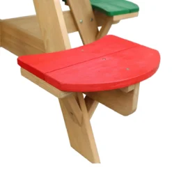 AXI UFO Table De Pique Nique Ronde Pour Enfants En Bois - Table Ronde Enfant Pour Le Jardin Multicouleur Avec 4 Sièges -Jardin Meubles Magasin 1200x1200 1461