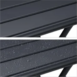 Table De Jardin Relaxdays Pliable - Table Pliante En Métal - Table De Balcon Carrée - Résistante Aux Intempéries -Jardin Meubles Magasin 1200x1200 1473